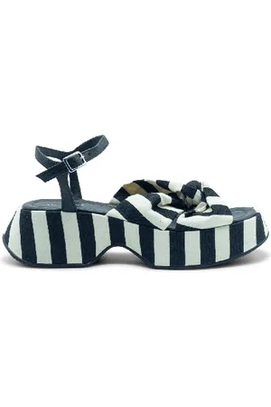 vic matiè Mini Yoko sandalo marine /bianco