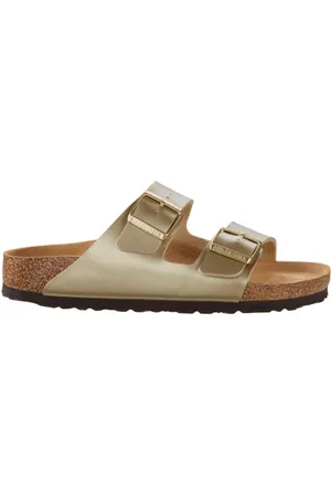 Birkenstock Sandalo Arizona in Birko-Flor dermoaffine oro