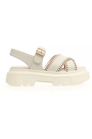 Hogan Sandalo h644 carroarmato in pelle impunturato