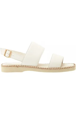 Hogan Sandalo piatto extralight in pelle bianca
