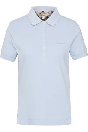 Barbour Polo celeste donna