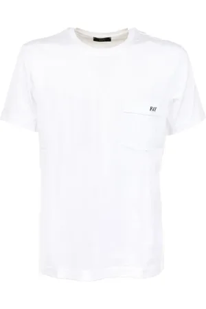 FAY T-shirt bianca con logo