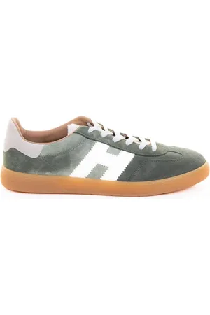 Hogan Sneaker Cool uomo verde militare in suede