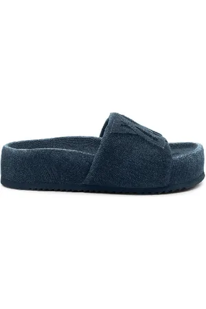 vic matiè Bubble ciabatta nera in denim