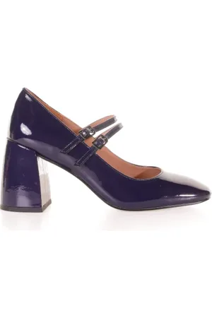 Bibi Lou Décolleté cinturino in pelle viola