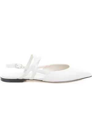 Pomme D´Or Chanel slingback flat bianca