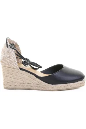 Castaner Espadrillas Carina in nappa con chiusura a lacci in pelle