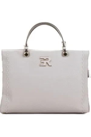 ERMANNO SCERVINO Borsa doppio manico small sabbia in pelle