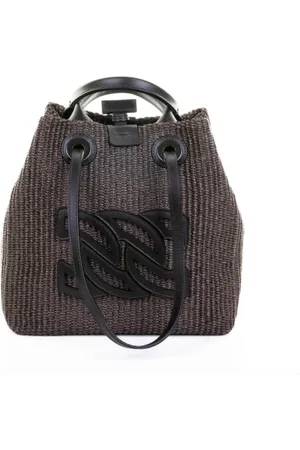 Casadei Shopping bag in tessuto intrecciato