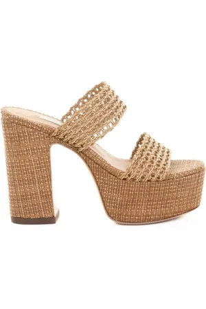 Casadei Sandalo Goldeneye platform bambù con zeppa
