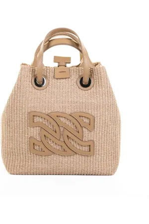 Casadei Shopping bag in tessuto intrecciato
