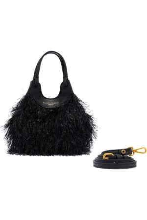 Gianni chiarini Borsa Dua in tessuto sfrangiato con micro coriandoli