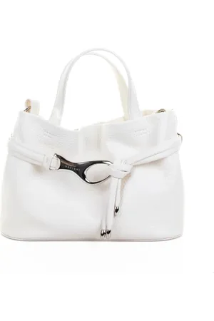 Orciani Shopper a spalla Dory S bianca in pelle