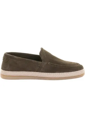 Neil Barrett Mocassino oliva uomo in suede