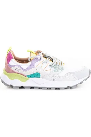 Flower Mountain Sneaker Yamano multicolore in nylon e camoscio donna