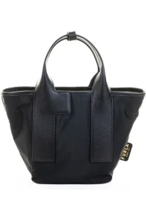Furla Borsa doppio manico nera in pelle