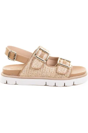 Luca grossi Sandalo beige in rafia