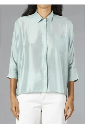 CRUNA Camicia verde acqua donna