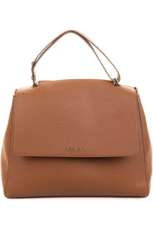 Orciani Borsa Sveva Soft Media a spalla in pelle con tracolla