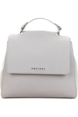 Orciani Borsa Sveva Soft S a spalla in pelle con tracolla argilla