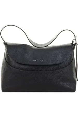 Orciani Borsa a spalla Nana Soft in pelle martellata con tracolla
