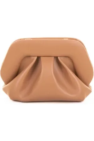 THEMOIRÈ Pochette nocciola vegan con tracolla