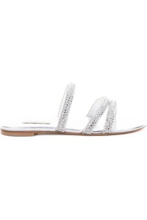 Casadei Ciabatta argento glitterata