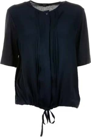 SEVENTY BY SERGIO TEGON Camicia nera in misto seta
