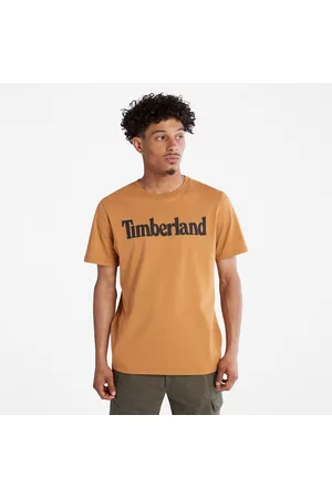 Timberland Uomo T-shirt con logo - T-shirt Con Logo Lineare Da Uomo In Giallo Giallo