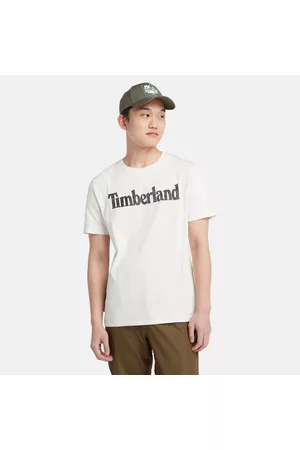 Timberland Uomo T-shirt con logo - T-shirt Con Logo Mimetico Da Uomo In Bianco Bianco