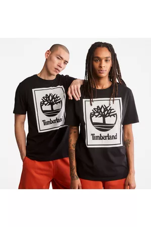Timberland Uomo T-shirt con logo - T-shirt Da Uomo Stack Logo In Colore Nero/bianco Colore Nero/bianco