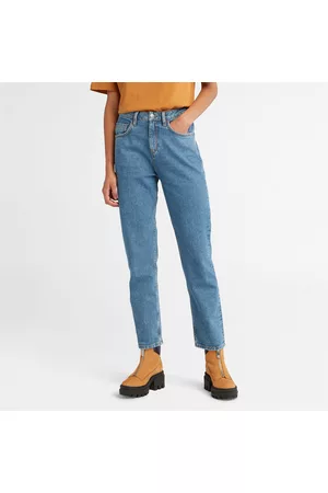 Timberland Donna Jeans a vita alta - Jeans A Vita Alta In Denim Di Canapa Da Donna In Blu Chiaro Blu Chiaro