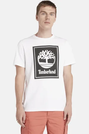 Timberland T-shirt a Maniche Corte Stack Logo da Uomo in , Uomo