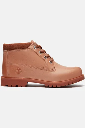 Timberland Stivale Chukka Stringato Impermeabile Nellie Mid da Donna in chiaro, Donna