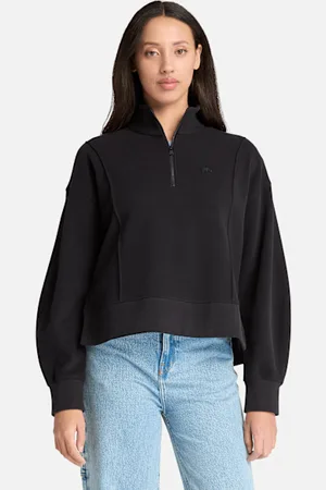 Timberland Felpa con Zip a un Quarto Lush da Donna in , Donna