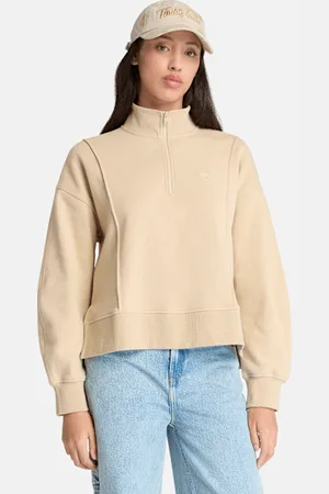 Timberland Felpa con Zip a un Quarto Lush da Donna in , Donna