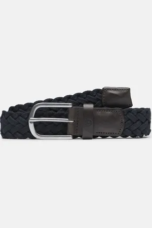 Timberland Cintura Intrecciata 35 mm con Dettagli in Pelle da Uomo in scuro, Uomo