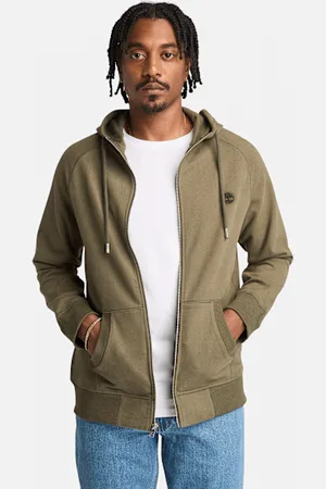 Timberland Felpa con Cappuccio e Zip Intera Loopback Exeter River da Uomo in , Uomo