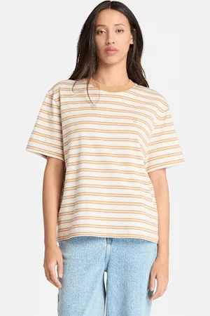 Timberland T-shirt a Maniche Corte a Righe Dunstan da Donna in , Donna