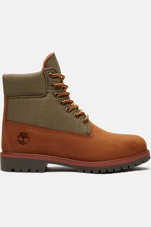 Timberland Stivale Impermeabile Heritage 6-Inch da Uomo in medio/verde, Uomo