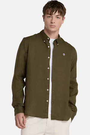 Timberland Camicia in Lino Mill Brook da Uomo in scuro, Uomo