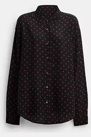 Coach Camicia button-down con stampa a pois a forma di mela