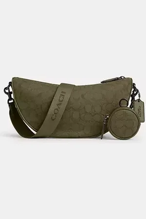 Coach Borsa a tracolla morbida Hall in jacquard Signature