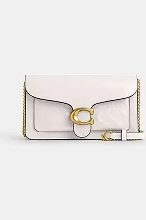 Coach Pochette Tabby in pelle Signature con tracolla a catena