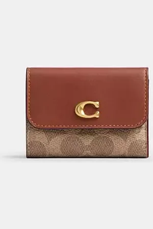 Coach Portafoglio porta carte Essential in tela Signature