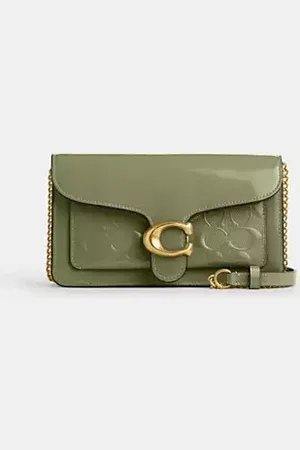Coach Pochette Tabby in pelle Signature con tracolla a catena