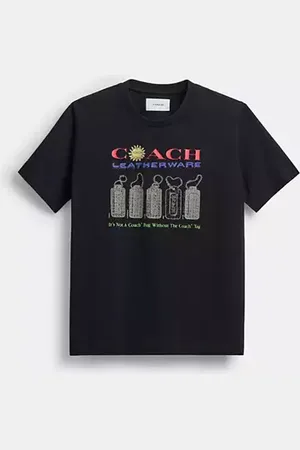 Coach Collage T-shirt con grafica in cotone biologico