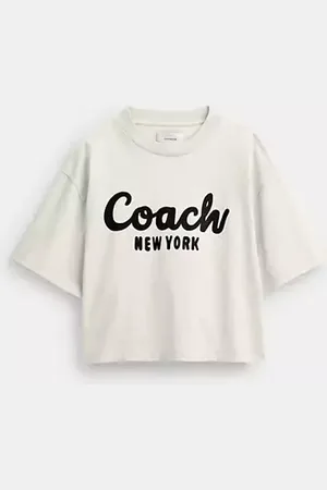 Coach Maglietta corta Signature con scritta in corsivo