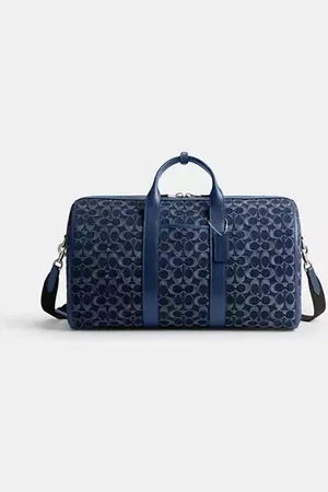 Coach Borsone Gotham 45 in denim Signature