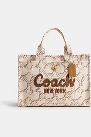 Coach Borsa larga cargo in tela Signature